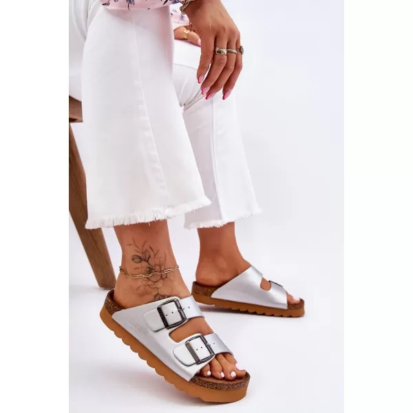  Női papucs BIG STAR LL274476 SILVER Big Star Shoes 
