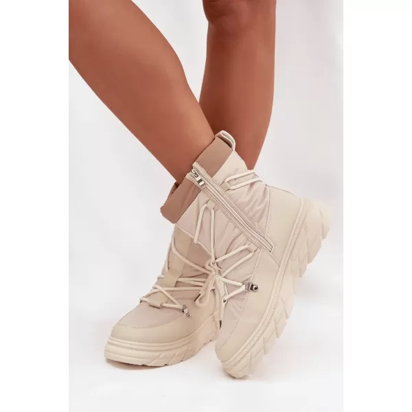  Női téli csizma LEE COOPER LCJ-25-44-3931 BÉZS 
