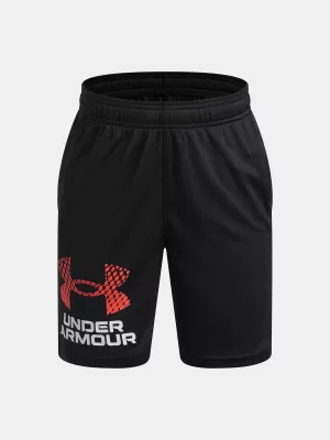 Fiú rövidnadrág UNDER ARMOUR TECH LOGO SHORTS 1383333-006 FEKETE