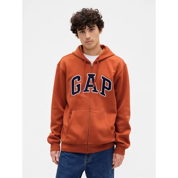  Férfi pulóver GAP LOGO HOODIE ZIP 674144-26 RÉZFŰSZER 