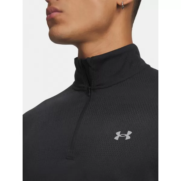  Férfi póló UNDER ARMOUR VELOCITI 1/4 ZIP 6010887-001 FEKETE 