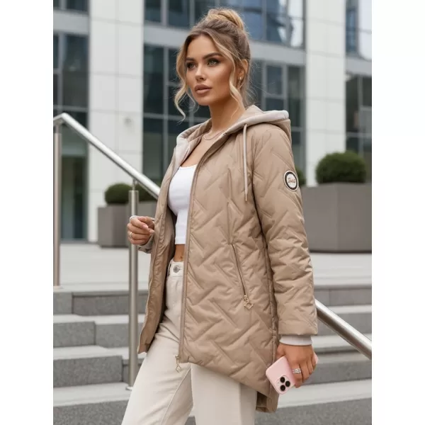  Női kabát DSTREET TY5612 KARAMELLA 