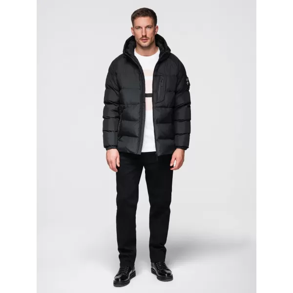  Férfi dzseki OMBRE OM-JAHP-0302 FEKETE 