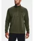 Férfi pulóver UNDER ARMOUR UA ARMOUR FLEECE 1/2 ZIP ZÖLD