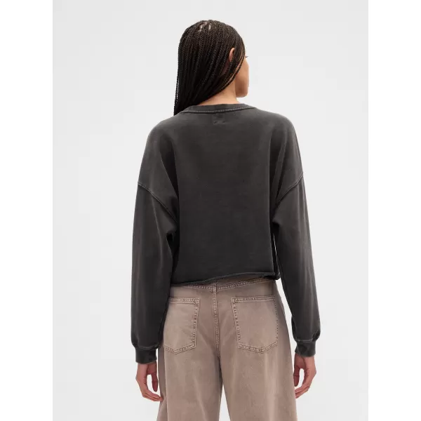  Női pulóver GAP LOGO SWEATSHIRT 799277-01 HOLDTALAN ÉJSZAKA 
