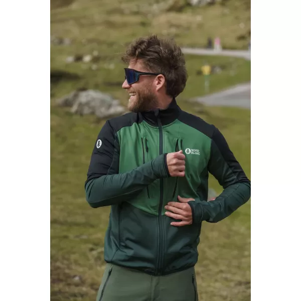  Férfi powerfleece pulóver NORDBLANC GROAN NBWFM8282 SÖTÉTZÖLD 