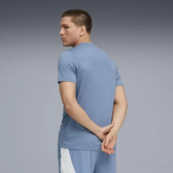  Férfi póló PUMA M TAD ESS POLY TEXTURE TEE 527155-34 HIDEG KÉK 