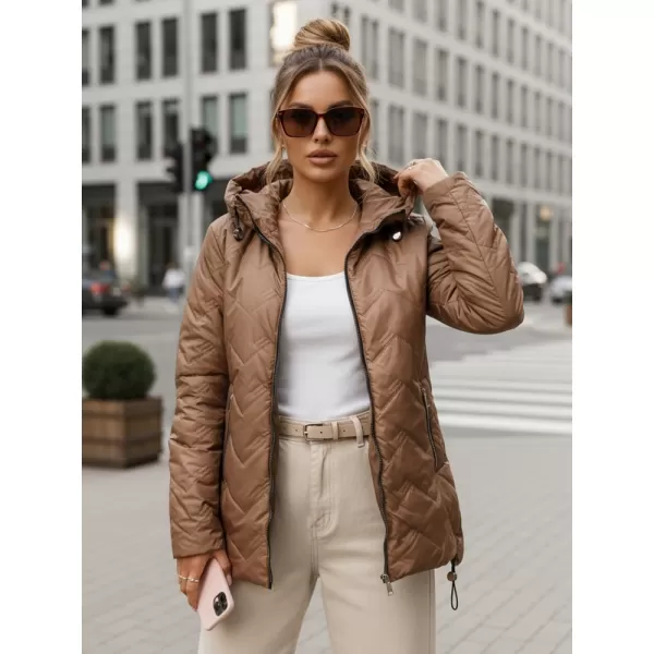  Női kabát DSTREET TY5608 BARNA 