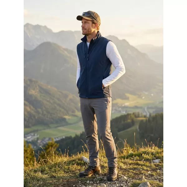  Férfi softshell mellény ALTISPORT NoPrint NP/ALM865 SÖTÉTKÉK 