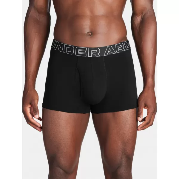  Férfi boxerek UNDER ARMOUR M UA PERF COTTON 3IN FEKETE 