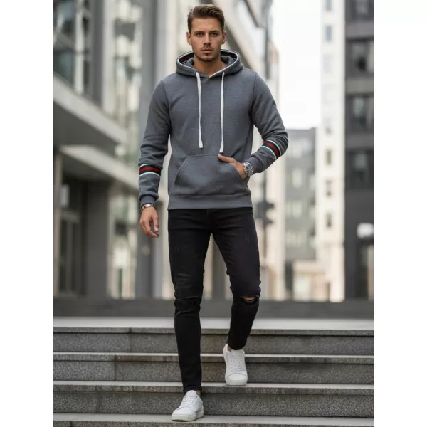  Férfi pulóver DSTREET BX5946 SZÜRKE 