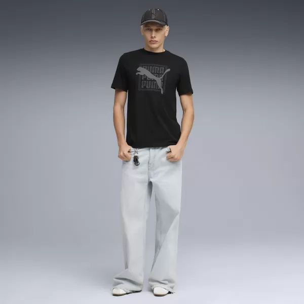  Férfi póló PUMA GRAPHIC TEE 691775_01 PUMA FEKETE 