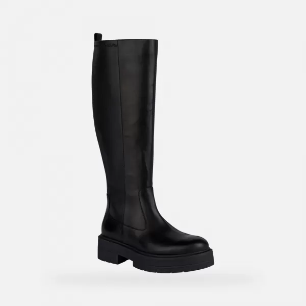  Női csizma GEOX SPHERICA EC7 G004247 FEKETE 