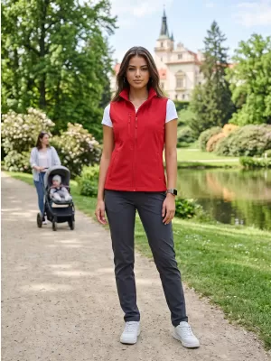 Női softshell mellény ALTISPORT NoPrint NP/ALW965 PIROS