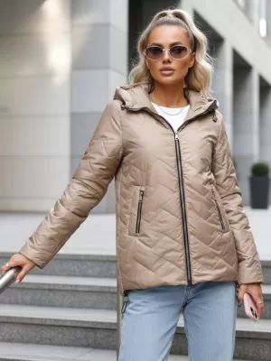 Női kabát DSTREET TY5609 KARAMELLA