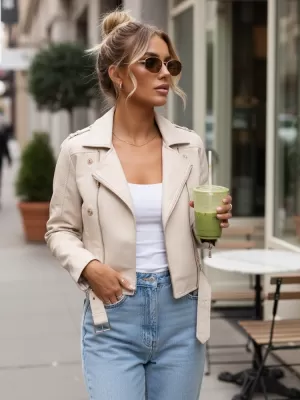 Női kabát DSTREET TY5643 FEHÉR