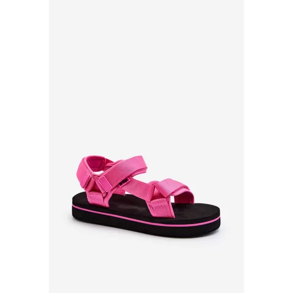  Női szandál LEE COOPER LCW-23-34-2613 FEKETE/FUKSZIA 