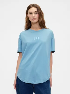 Női póló GAP LOGO TEE 407990-10 KÉK KŐ