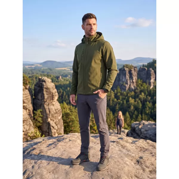 Férfi softshell kabát ALTISPORT NoPrint NP/ALM845 KATONAI 