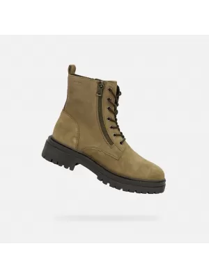 Női bokacsizma GEOX IRIDEA G004093 KHAKI