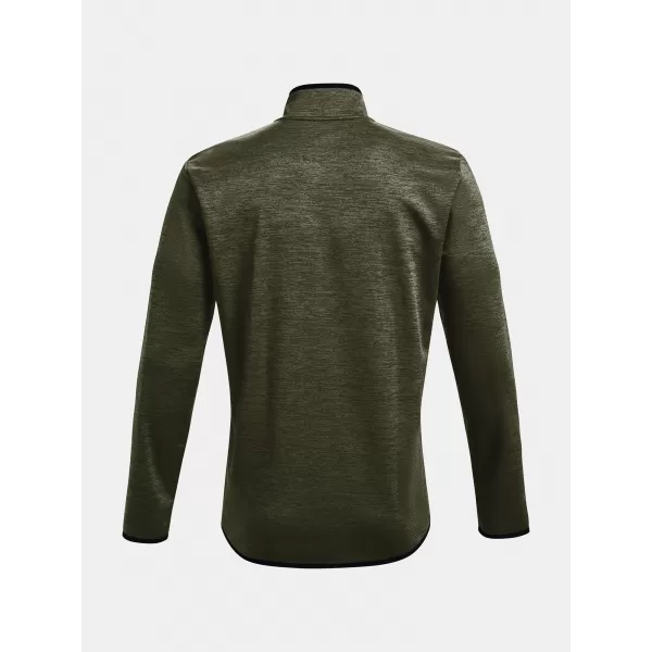  Férfi pulóver UNDER ARMOUR UA ARMOUR FLEECE 1/2 ZIP ZÖLD 