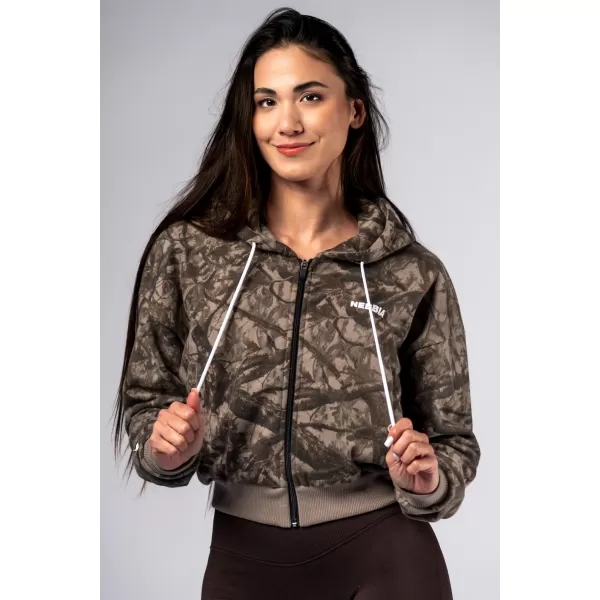  Cipzáras kapucnis POWER 895 LIGHT BROWN CAMO Nebbia 