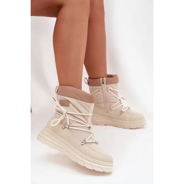 Női téli csizma LEE COOPER LCJ-25-44-3931 BÉZS 