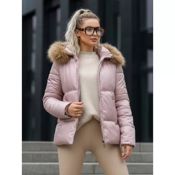  Női kabát DSTREET TY5526 RÓZSASZÍN 