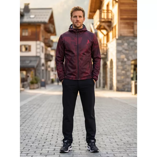  Férfi prémium softshell kabát ALTISPORT VOJ/ALM072JACK01 BOR/VÖRÖS 