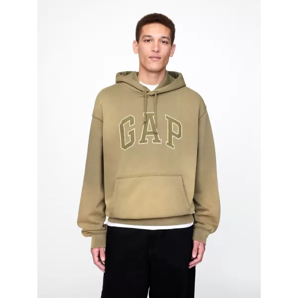  Férfi pulóver GAP LOGO PULLOVER HOODIE 745166-00 KAKUKKFŰ 