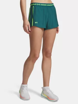 Női rövidnadrág UNDER ARMOUR TECH PLAY UP SHORTS 1389882-338 ZÖLD