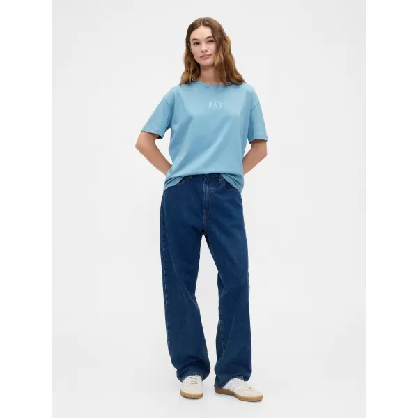  Női póló GAP LOGO TEE 407990-10 KÉK KŐ 