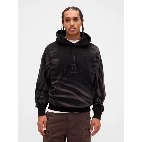  Férfi pulóver GAP CORP LOGO HOODIE PULLOVER 851641-01 FEKETE 
