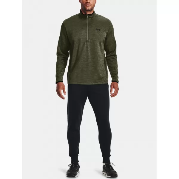  Férfi pulóver UNDER ARMOUR UA ARMOUR FLEECE 1/2 ZIP ZÖLD 
