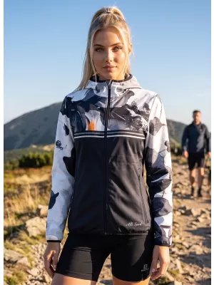 Női prémium softshell kabát ALTISPORT VOJ/ALW117JACK01 FEKETE/NARANCS