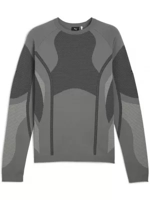 Férfi pulóver PUMA X SAN SAN GEAR KNIT LS 632549-08 HŰVÖS KÖZÉPSZÜRKE