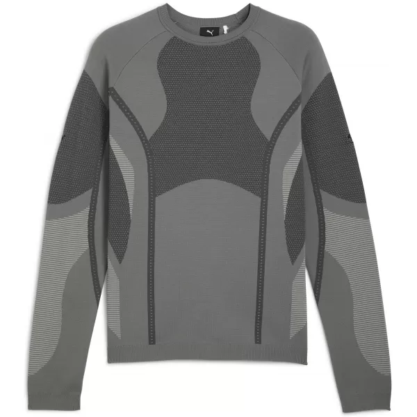  Férfi pulóver PUMA X SAN SAN GEAR KNIT LS 632549-08 HŰVÖS KÖZÉPSZÜRKE 