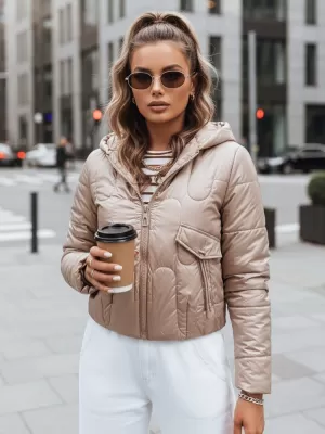 Női kabát DSTREET TY3715 KARAMELLA