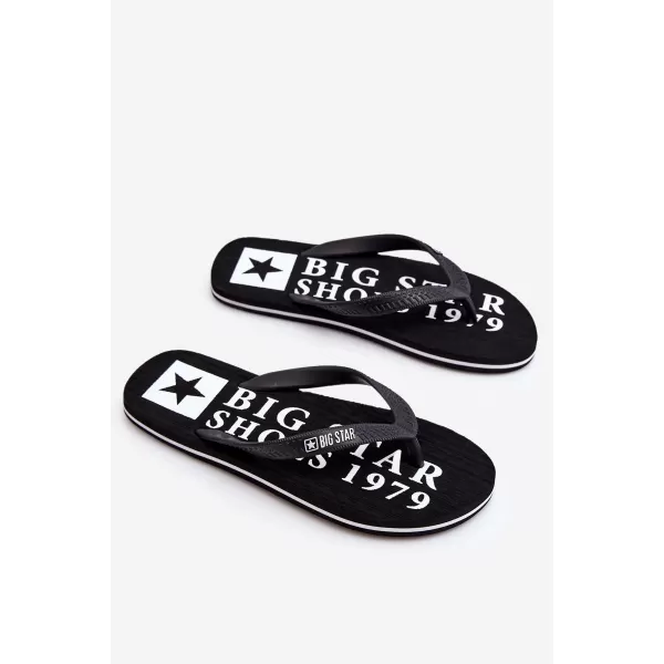  Férfi papucsok BIG STAR LL174444 BLACK Big Star cipők 