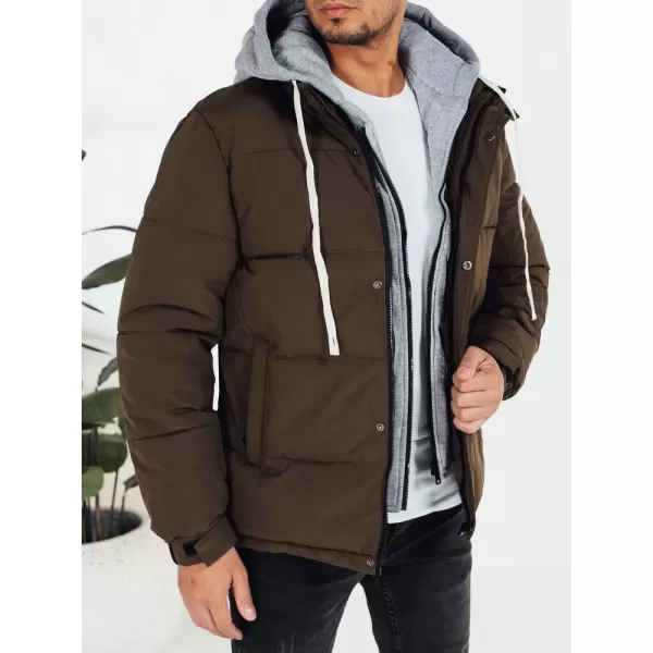  Férfi dzseki DSTREET TX5102 BARNA 