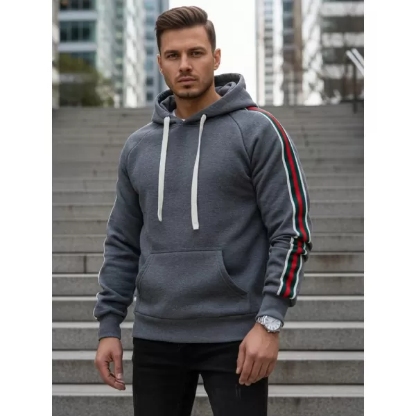  Férfi pulóver DSTREET BX5938 SZÜRKE 