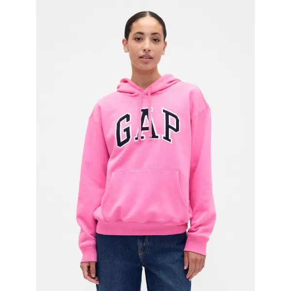 Női pulóver GAP LOGO HOODIE PULLOVER 463506-98 SZERELMESLEVÉL 