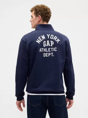 Férfi pulóver GAP MOCK NECK HALF ZIP 846976-02 GOBELIN HADITENGERÉSZET