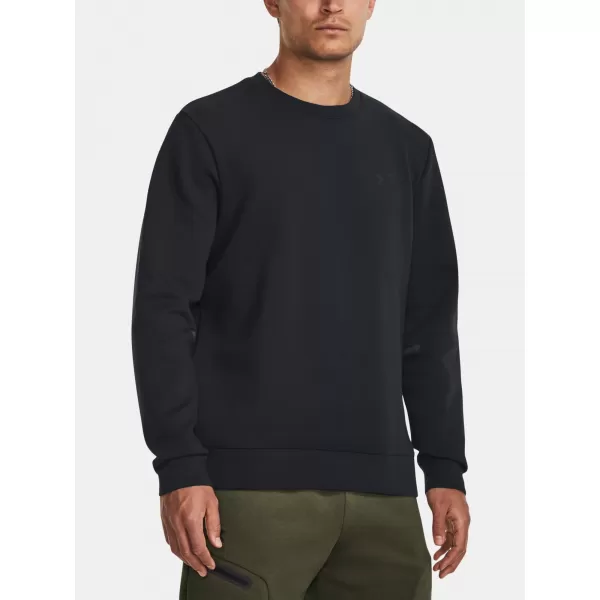  Férfi pulóver UNDER ARMOUR UA UNSTOPPABLE FLC CREW 1381688-001 FEKETE 