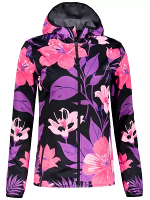 Női prémium softshell kabát ALTISPORT VOJ/ALW115JACK01 LILA/FEKETE