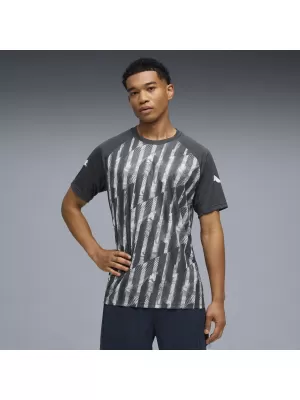 Férfi funkcionális póló PUMA INDIVIDUALLIGA GRAPH JERSEY 660578_02 ÁSVÁNYI KOBALT/GŐZSZÜRKE