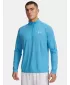 Férfi póló UNDER ARMOUR UA TECH TEXTURED 1/2 ZIP 1382797-453 KÉK