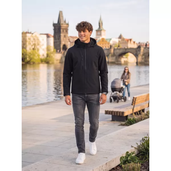  Férfi softshell kabát ALTISPORT NoPrint NP/ALM845 ÉBENFA SZÜRKE 
