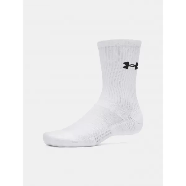  Zokni UNDER ARMOUR PERFORMANCE COTTON 3P CRW 6009685-100 FEHÉR 