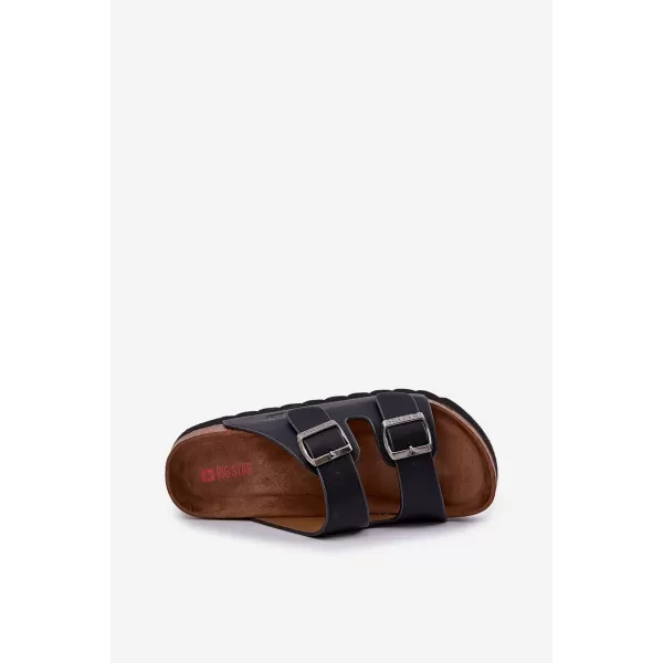  Férfi papucs BIG STAR NN174531 BLACK Big Star Shoes 